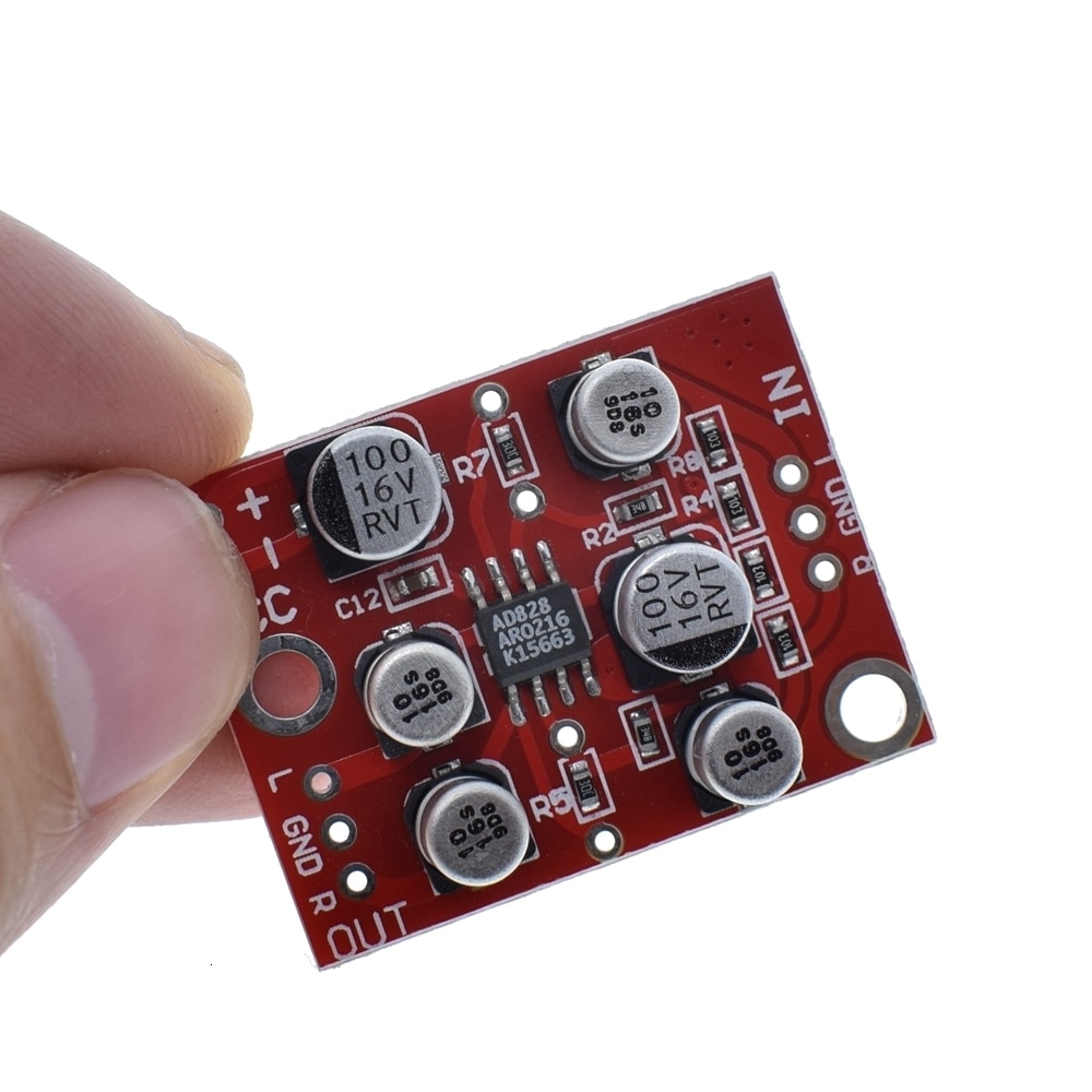 AD828 stereo preamp for e-vibes